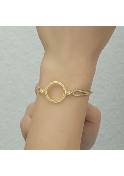 Gümüş Çeyrek Takılabilen Altın Kaplama Kadın Bileklik fırsatları