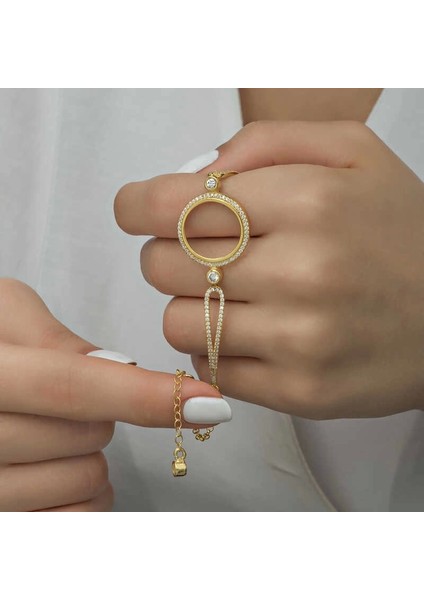 Gümüş Çeyrek Takılabilen Altın Kaplama Kadın Bileklik indirimleri