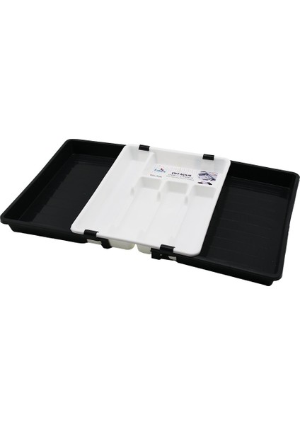 Kayar Kaşıklık Iki Taraflı Çift Açılır Ayarlanabilir Çekmece Içi 36X69CM GO5060GOK222636