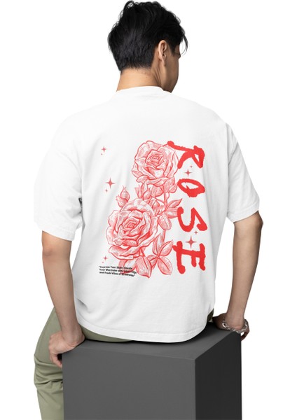 Rose (Gül) Erkek Baskılı T-Shirt fiyatları