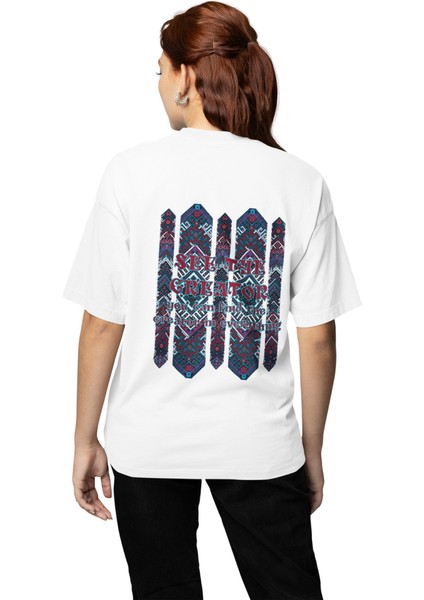 Halı Desenli Baskılı Kadın Tişört fiyatları