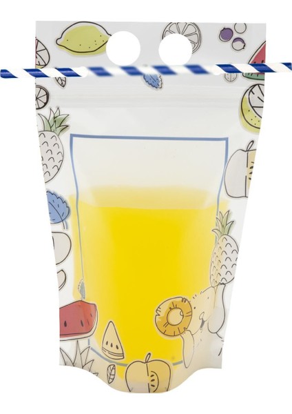 İçecek Doypack Ambalaj 13 x 22,5 + 3,5 cm. 250 Ml. - 500 Adet