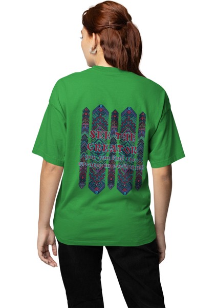 Halı Desenli Baskılı Kadın Tişört fiyatları