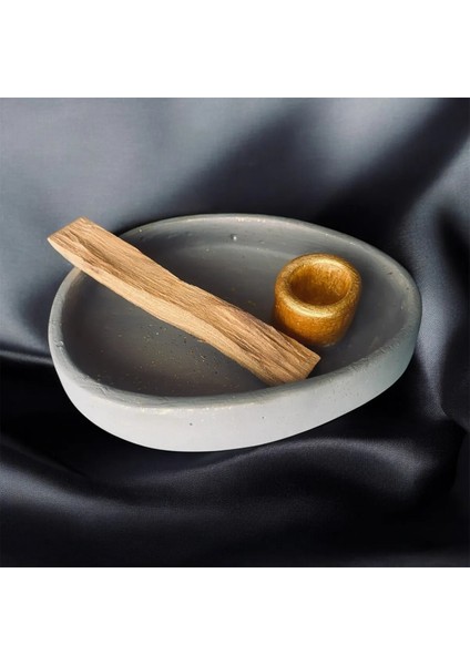Dekoratif Palo Santo Gri - Dore Detaylı Tütsülük El Yapımı Meditasyon