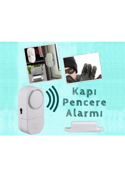 Pilli Kapı Pencere Mini Alarm Yüksek Sesli Hırsız Savar Alarm