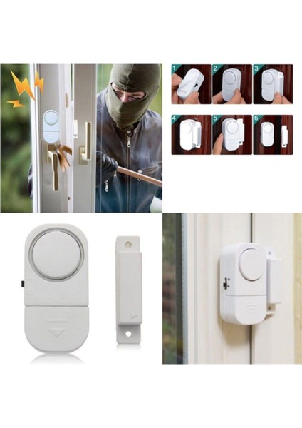 Pilli Kapı Pencere Mini Alarm Yüksek Sesli Hırsız Savar Alarm fırsatları