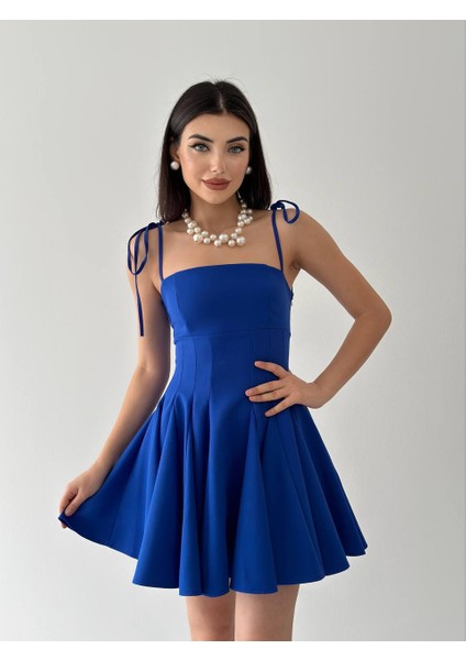 Ip Askılı Kloş Mini Elbise modelleri