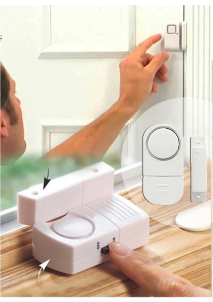 Pilli Kapı Pencere Mini Alarm Yüksek Sesli Hırsız Savar Alarm indirimleri