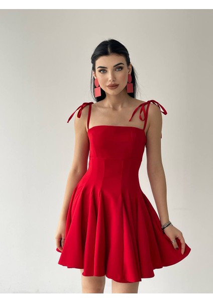 Ip Askılı Kloş Mini Elbise fiyatları