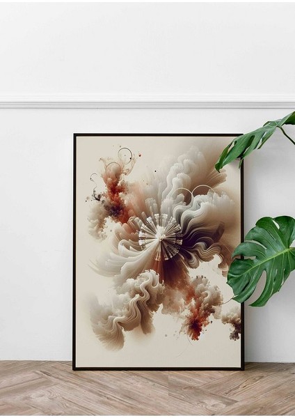 Minimalist Tarzda Plazma Savaşçısı Çerçeveli Kanvas Tablo -435