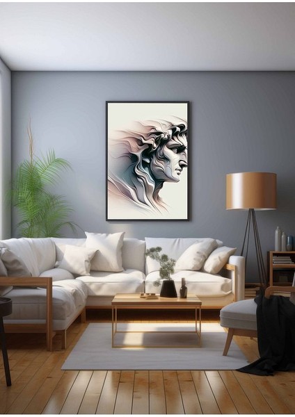 Minimalist Tarzda Dante Alighieri Çerçeveli Kanvas Tablo -433 fiyatları