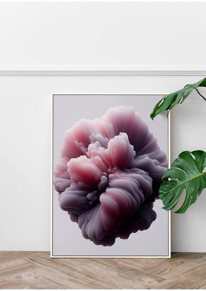 Minimalist Tarzda Karanlık Madde Varlığı Çerçeveli Kanvas Tablo -394