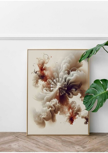 Minimalist Tarzda Plazma Savaşçısı Çerçeveli Kanvas Tablo -435