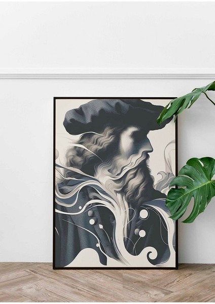 Minimalist Tarzda Rembrandt Çerçeveli Kanvas Tablo -207
