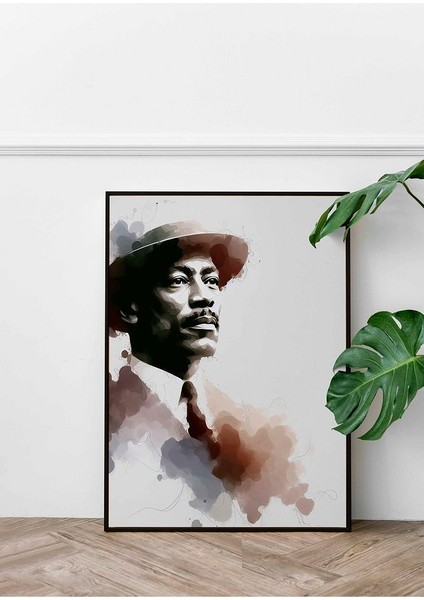 Empresyonist Tarzda Martin Luther King Jr. Çerçeveli Kanvas Tablo -302