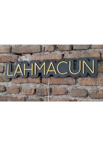 Lahmacun Neon Ledli Duvar Aydınlatması