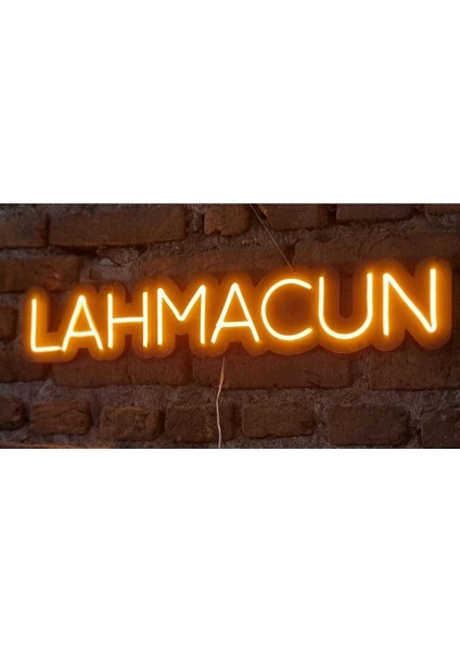 Lahmacun Neon Ledli Duvar Aydınlatması