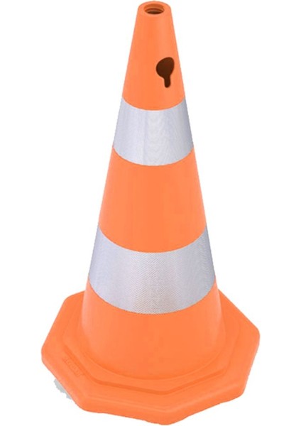 50 Cm Güçlü Trafik Konisi, Güvenli ve Dayanıklı Yol Güçlendirme Aracı