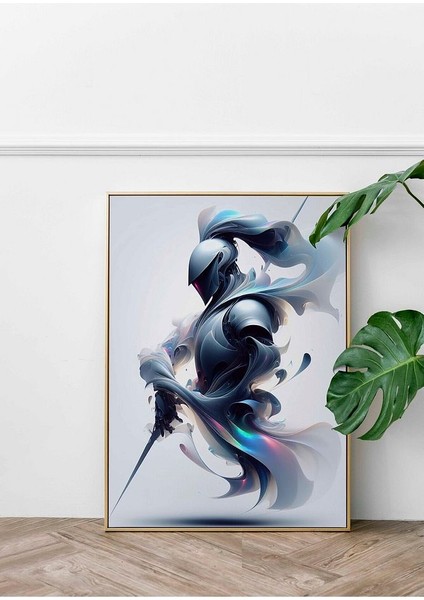 Minimalist Tarzda Haçlı Çerçeveli Kanvas Tablo -332