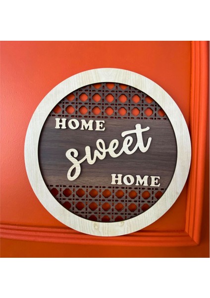 Home Sweet Home Yazılı Dekoratif Hediyelik Ahşap Kapı Duvar Süsü fırsatları