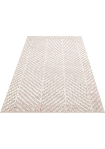 Znt 05 Beıge Dyed - Zenıth Dyed - Yüksek Alçak Dokulu Naturel Yün ve Viskon Modern Dokuma Halı