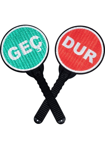 El Tipi Çift Yönlü Dur Geç Levhası, Güvenli ve Kolay Kullanım