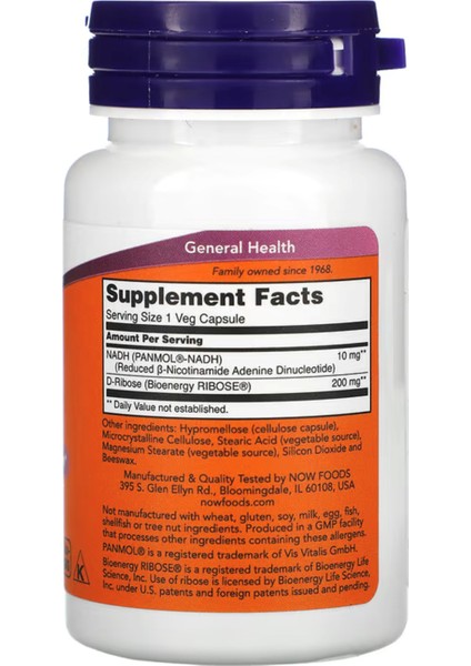 Nadh 10 mg 60 Veg Capsul fiyatları