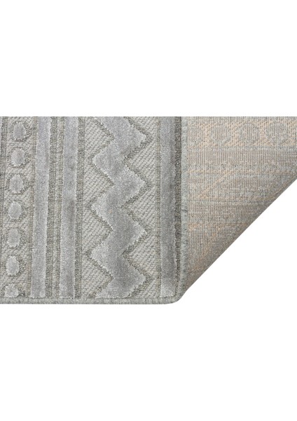 Znt 06 Grey - Zenıth - Yüksek Alçak Dokulu Naturel Yün ve Viskon Modern Dokuma Halı