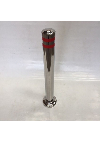 Paslanmaz Trafik Delinatör 75cm, Yürüyen Merdiven Dubası, Güçlü ve Dayanıklı Tasarım