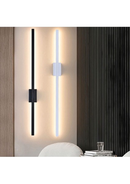 Modern Dekoratif Kılıç LED Duvar Aplik 70 cm Beyaz Profil 4000K Gün Işığı
