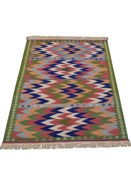 El Dokuma Yün Batı Anadolu Yüncü Yörük Kilimi 0135 - Yeni - Çok Renkli fiyatları