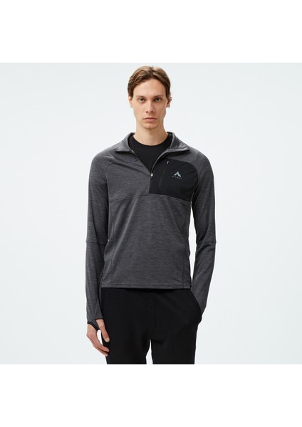 Tampo Iı Half Zip Uzun Kollu Erkek Gri ÜST.901