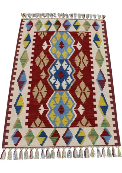 El Dokuma Yün Pınarbaşı Kayseri Kilimi 0131 - Yeni - Çok Renkli fırsatları