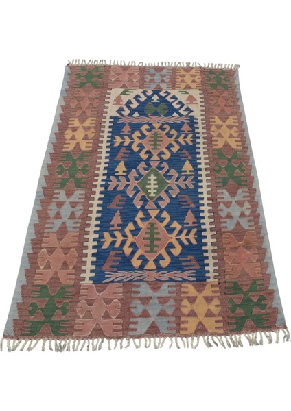 El Dokuma Yün Balıkesir Kilimi 0128 - Vintage - Çok Renkli modelleri