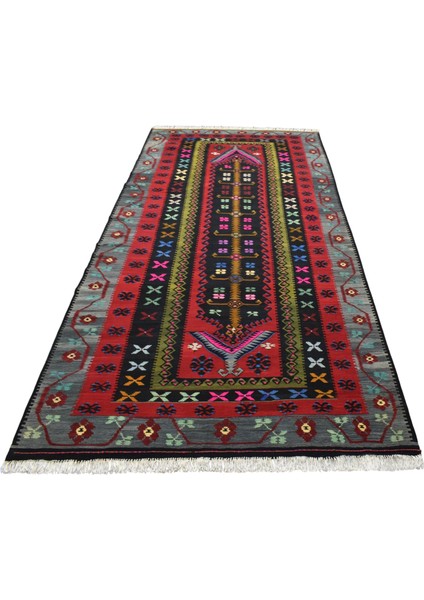 El Dokuma Yün 6m2 Güllü Çiçekli Karabağ Kilimi 0143 - Yeni - Çok Renkli fiyatları