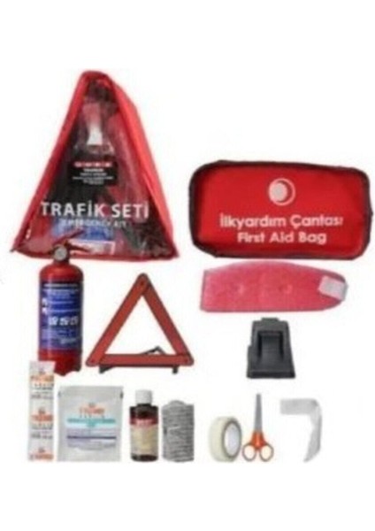 Araç Muayene Uyumlu Full Ilkyardım Trafik Seti 18 Parça Trafik Seti Nkt Group