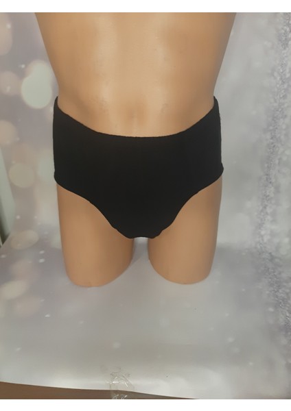 Siyah %100 Pamuk Rahat Kullanışlı Erkek Slip