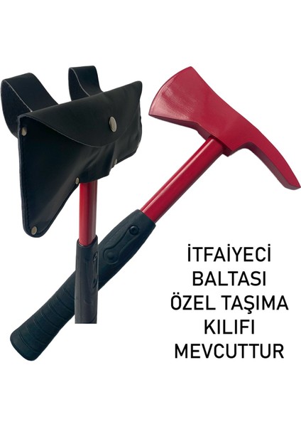 İtfaiyeci Bel Tipi Balta, Taşıma Kılıfıyla Dayanıklı ve Güçlü Tasarım