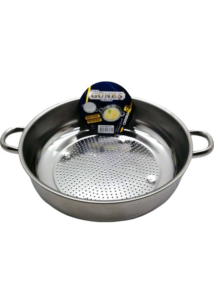 No-2 - 28CM Basık Süzek Metal Süzgeç GO50601516450