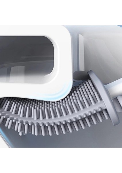 Duvara Monte Edilebilir Kapaklı Askılı Klozet Yumuşak Silikon Başlıklı Tuvalet Fırçası Seti GO50607634700 fırsatları