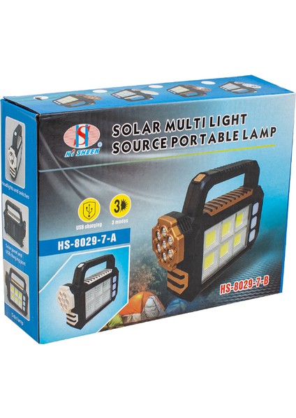 3 Çalışma Modlu 54 Smd Ledli Taşınabilir Solar Lamba GO506089MT-6701