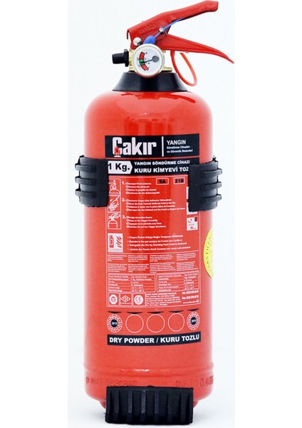 Çakır 1 kg Yangın Söndürme Tüpü - Kuru Kimyevi Tozlu Abc modelleri