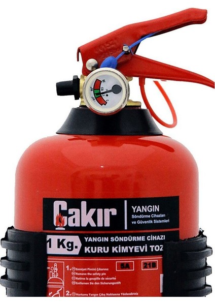 Çakır 1 kg Yangın Söndürme Tüpü - Kuru Kimyevi Tozlu Abc indirimleri
