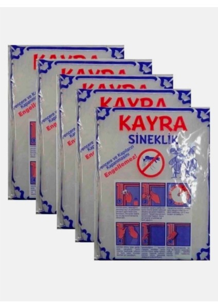 5 Atet Tek Kanat Sineklik, Pvc Pimapen Pencere, 75 cm * 125 cm , Yapışkanlı Cırt Cırt Paket Dahilinde