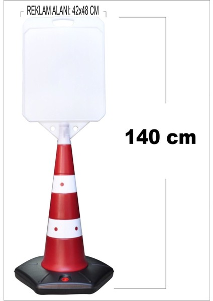 140 cm Uzun ve Dayanıklı Plastik Kaldırım Dubaği, Güvenli Park Çözümü fiyatları