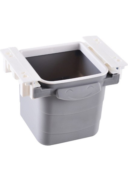 Mini Masa Çöp Kovası Plastik Tezgah Altı Geri Çekilebilir Yapışkanlı Görünmez Bölme Pratik (4172)