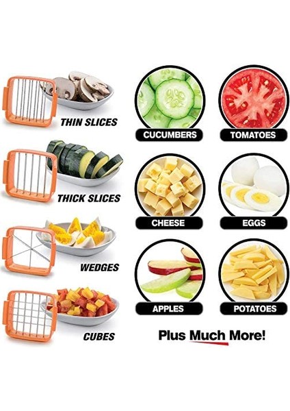 Nicer Dicer Quick 5 In 1 Pratik Hazneli Sebze Meyve Doğrayıcı Dilimleme Aleti (4172)