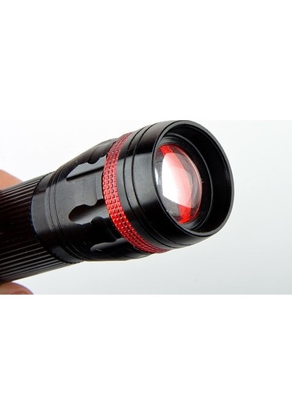 Power Ledli ve Zoomlu 2 Km Menzilli Alüminyum El Feneri (4172)
