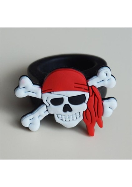 Kuru Kafa Şekilli Çocuk Uyumlu Plastik Korsan Yüzüğü (4172)
