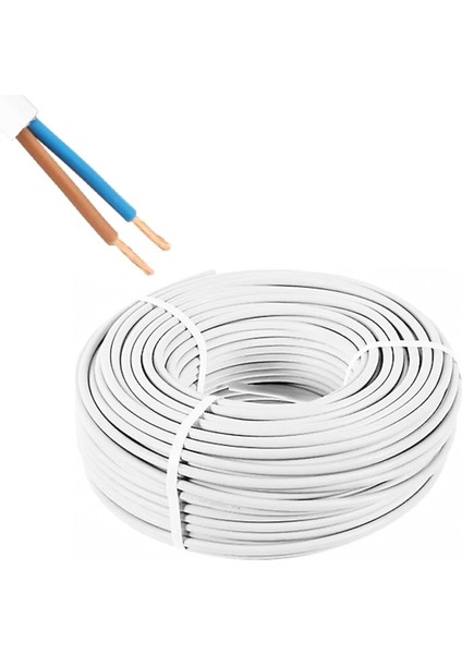 Samah Kablo H05VV-F Ttr 2x2.5mm Kablo 100MT (4172)